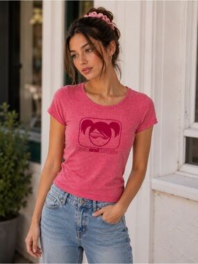 L.L. Bean Women's Pink Graphic Short-Sleeve Tee